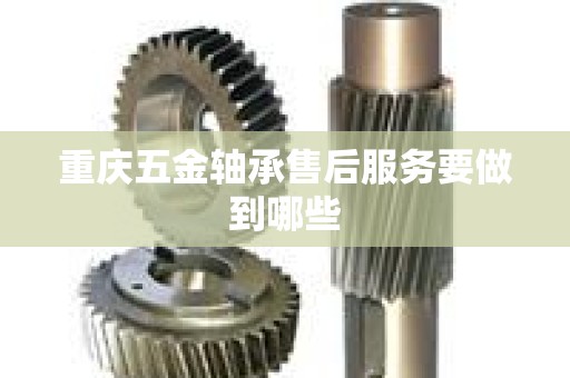 重庆五金轴承售后服务要做到哪些