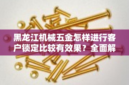 黑龙江机械五金怎样进行客户锁定比较有效果？全面解析与实用技巧！
